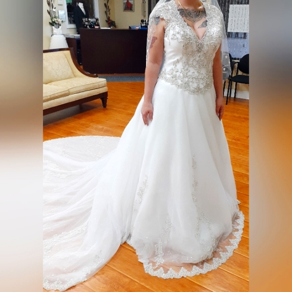 Demetrios Designer Wedding Gown - Picture 1 of 6